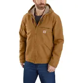 Carhartt Relaxed Fit Washed Duck Sherpa Lined Jacke