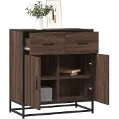 vidaXL Sideboard Braun Eichen-Optik 68x35x76 cm Holzwerkstoff
