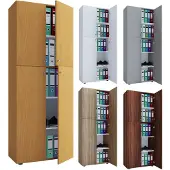 VCM Büroschrank Aktenschrank Lona 5-fach Drehtüren