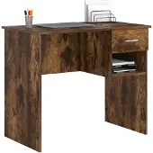 vidaXL Schreibtisch Räuchereiche 90 x 49 x 75 cm Holzwerkstoff