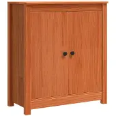 vidaXL Sideboard Wachsbraun 70 x 35 x 80 cm Massives Kiefernholz