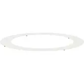 vidaXL geeignet für flachen Baumring Weiß Ø90/120 cm Stahl