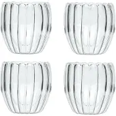 Intirilife Thermo Tee Kaffee Glas 190 ml Striped Style