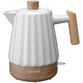 Concept Birdy RK0090 Keramik-Wasserkocher 1,5 L – Stilvoller Wasserkocher in Wei