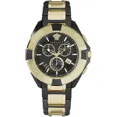 Versace VE5CA0723 Chrono Sporty schwarz gold Edelstahl Herren Uhr NEU