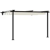 vidaXL Pavillon 300 x 300 x 200 cm Creme Polyester