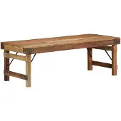 vidaXL Couchtisch Braun 110 x 55 x 40 cm Massives upgecyceltes Holz