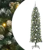 vidaXL Merle (mit LEDs und weiss/grauen Kugeln)