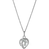 Orphelia 'Amore' Damen-Anhänger aus 925er Sterlingsilber mit Kette – Silber ZH-7577