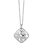 Orphelia Damen-Kette aus 925er Sterlingsilber mit Anhänger – Silber ZH-4846