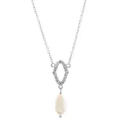 Orphelia 'Normandy' Damen-Anhänger aus 925er Sterlingsilber mit Kette – Silber ZK-7574