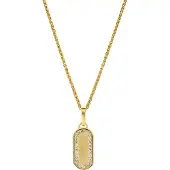 Orphelia 'Malaga' Damen-Anhänger aus 925er Sterlingsilber mit Kette – Gold ZH-7573/G