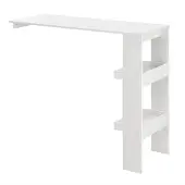 Helloshop26 Stylischer Bistro-Bar-Tisch 120 cm weiß 03_0006215