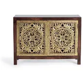 GINER Y COLOMER Kommode aus Kiama-Mangoholz, 80 cm x 110 cm x 40 cm