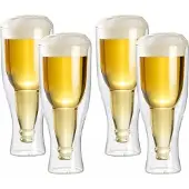 Autre Doppelwandiges Bierglas 0,33 l im 4er-Set