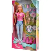 Steffi Love Dog Trainer Puppe Rosa Kinder Rosa One Size