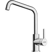 Franke LINA U, Standard, Chrom, Messing, Hebelgriffe, Einzelbild, 3,5 cm