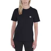 Carhartt T-Shirt Workwear Pocket S/S T-Shirt Women Black-XS
