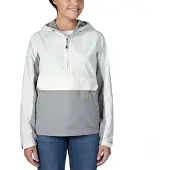 Carhartt Outdoorjacke "Anorak", Damen, Gr. L, weiß (weiß, grau), Obermaterial: 100% Polyester PES., Jacken Outdoorjacke