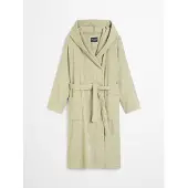 Marc O'Polo Bademantel Timeless Melange Unisex Moss Green-M