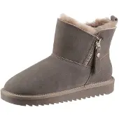 Ara Winterboots "ALASKA Short Zip" Stiefel aus echtem Lammfell mit Reißverschluss, G-Weite (weit)