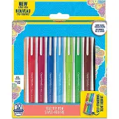 Paper Mate Flair, Medium, 10 Farben, Mehrfarben, Rundspitze, 1 mm, Mehrfarben