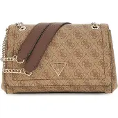 GUESS HWBG9672210 NOELLE II CNVRTBLE XBODY FLAP Woman Handtasche latte logo brown