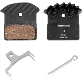 Shimano Ein Paar Fahrradbremsbeläge aus Harz mit Flügel und Feder mit Splint J05A-RF
