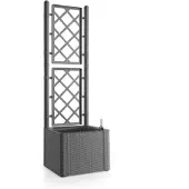 Stefanplast Deluxe Pflanzgefäß - 43 x 43 x 142 cm - Grau