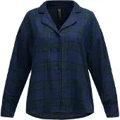 Hunkemoller Pyjamatop aus Flanell Blau