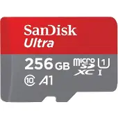 SanDisk microSDHC Ultra 256GB (UHS-1/Cl.10/100MB/s) + Adapter, Tablet (00215484)