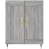 vidaXL Highboard Grau Sonoma 69,5x34x180 cm Holzwerkstoff