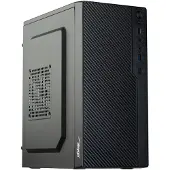 Akyga AK36BK, Micro Tower, PC, Schwarz, Flex-ATX, micro ATX, Mini-ITX, ABS Synthetik, Heimbüro