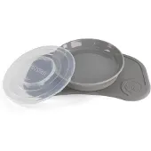 Twistshake - Click-mat mini + Plate Grey