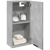 vidaXL Wand-Badschrank Betongrau 32x20x67 cm