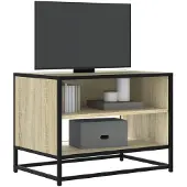 vidaXL TV-Schrank Sonoma-Eiche 61x40x46 cm Holzwerkstoff und Metall