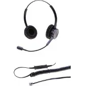 Dacomex perl binaural headset gooseneck noise cancel