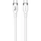 Hyper - 2M Silicone 240W USB-C Charging Cable - White