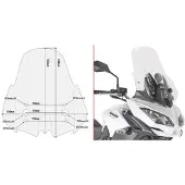 Givi D4122st Kawasaki Versys 650 Windschutzscheibe