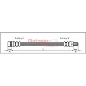 METZGER Bremsschlauch 4118445