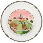 Villeroy & Boch Brotteller "Brotteller Dörfchen Design Naif ø 17 cm bunt"