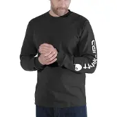 Carhartt Longsleeve Sleeve Logo Schwarz Herren-XXL