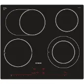 Bosch PKN601DP1D, Schwarz, Integriert, Keramik, Glaskeramik, 4 Zone(n), 4 Zone(n)