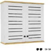 SoBuy BZR42-W Wandschrank Badezimmerschrank Küchenschrank Medizinschrank Weiß