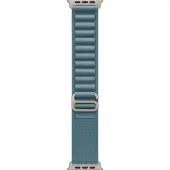 Apple Alpine Loop Armband für Watch | 44/45/46/49 mm - Größe M - Light Blue / Natural Titanium