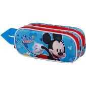 KARACTERMANIA Disney Micky Maus House 3D Doppelfedermäppchen, Blau