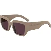 Karl Lagerfeld KL6166S Unisex-Sonnenbrille Vollrand Quadratisch Kunststoff-Gestell, beige