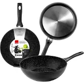 Ibili Natura 30 Cm Wok Silber Silber One Size