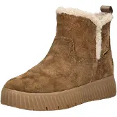 Tamaris Damen Leder Stiefelette Plüsch am Einstieg Pull-On 8-86422-45, Größe:39 EU, Farbe:Beige