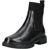 Tamaris Chelsea Boot - Schwarz Leder/Textil : 38 : Normal Größe: 38 Weite: Normal